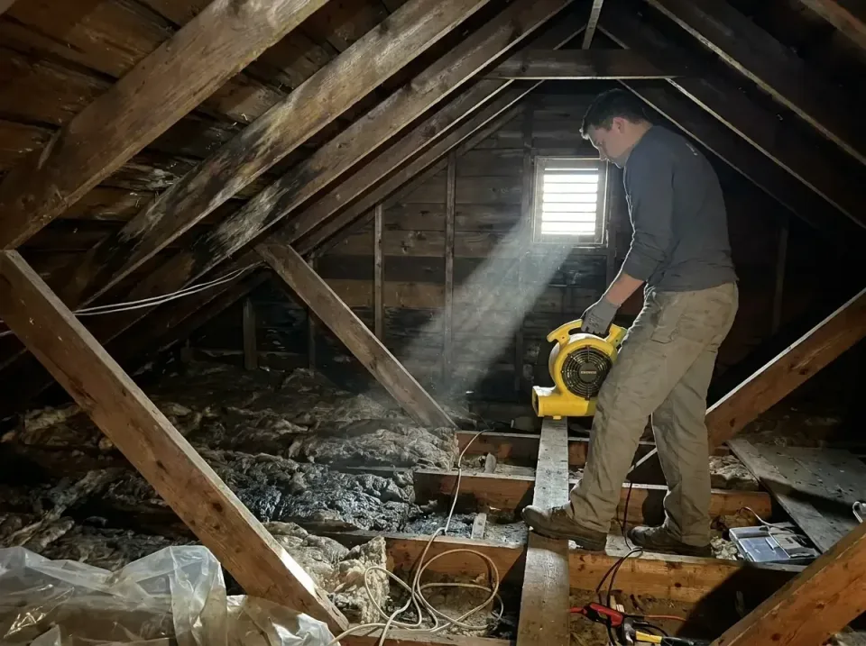 attic-water-damage-drying-proc-007 — frequently asked questions, Emergency Water Extraction & 24/7 Flood Response in Rolling…